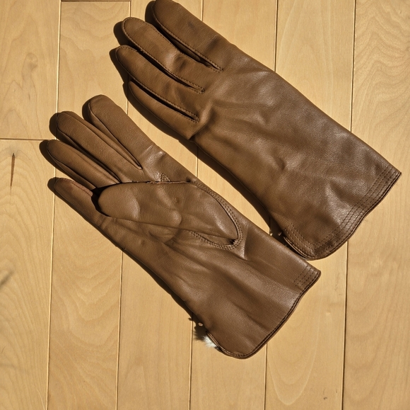 Fownes Fur Lined Gloves Size Women's Medium - Picture 2 of 7